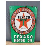 Texaco Motor Oil 8" x 12" Metal Sign - Brand New