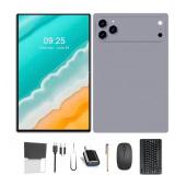 10.1" Android 15 OS WIFI Tablet, 256GB Storage, 12GB Ram, Grey - Keyboard, Case Stand, Mouse, Stylus - Brand New