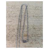 Dolphin Necklace on Silver Tone Chain 20" - Brand New *P