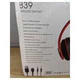 B39 Wireless Headset - 40mm Driver, 5.0 Wireless, 10m Range - Brand New *P