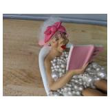 Pearl Bath Tub Doll Figurine - Funny Bathroom Decor 7.5" L x 6" H *P