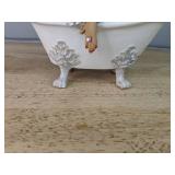Pearl Bath Tub Doll Figurine - Funny Bathroom Decor 7.5" L x 6" H *P