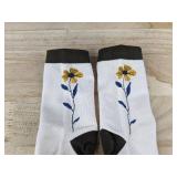Books Are The Mirrors Of The Soul & Bloom Where You Are Planted Socks - Brand New