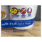 250 Hefty Supreme Lunch Plates 8 7/8 in - Brand New