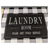 Laundry Room Checkered Washer & Dryer Cover - New