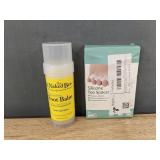 The Naked Bee Foot Balm 2 oz & Silicone Toe Spacer Size Medium - Brand New