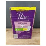 126 Poise Daily Liners & 45 Tampax Pearl Tampons - Brand New