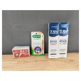 GUM ProxaBrush Go-Betweens Cleaners & Croent 7.5% nHAP White Tooth Repair - Brand New