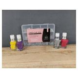 Beetles ETCH-X Nail Tips 288-pcs, 12 Sizes, Full Cover, Half Matte - 4 Nail Polishes - Brand New