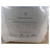 Threshold Washed Waffle Weave Comforter Set Full/Queen - White - Brand New