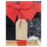 Lucky Brand Scarf & Hat Set Grey and Black - Brand New