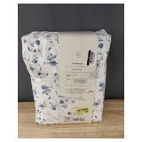 Threshold Performance Sheet Set - Full - Blue & White Floral - Brand New