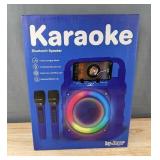 Joyc Karaoke Bluetooth Speaker with 2 Wireless Microphones - Brand New