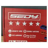SEDY SDY-85020 12-Piece Magnetic Socket Organizer Set - Brand New