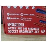 SEDY SDY-85020 12-Piece Magnetic Socket Organizer Set - Brand New