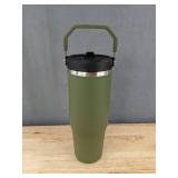 Stanley 30 oz IceFlow 2.0 Insulated Tumbler with Handle - Olive Green