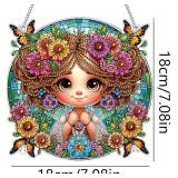 Yunzlly DIY Hanging Diamond Art Pendant Kit - 18cm Ornament - Brand New