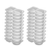 40 Reusable Snack Containers with Lids - Brand New