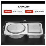 40 Reusable Snack Containers with Lids - Brand New