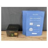 Impressions Calm & Cool Facial Cream 2.7 oz & EELHOE Bio-Collagen Real Deep Mask - Brand New