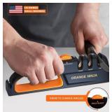 Orange Ninja Adjustable Knife Sharpener - 5 Angles - Brand New
