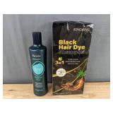 Fanola Wunder No Red Extra Care Shampoo & Kingming Black Hair Dye Shampoo - Brand New