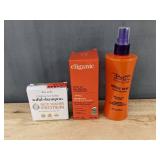 Kit.sch Rice Water Protein Solid Shampoo 3.2 oz & Cliganic Jojoba Oil 4 oz & BTZ Noodle Head 8.5 oz - Brand New