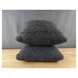 2 Threshold Toss Pillows - 18 x 18 in - Blue - Brand New