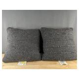 2 Threshold Toss Pillows - 18 x 18 in - Blue - Brand New