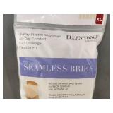 5 Ellen Tracy Essentials Seamless Brief - XL - Brand New
