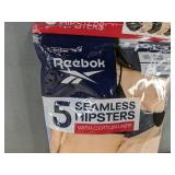5 Reebok Seamless Hipster Underwear - Women