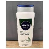 Nivea Men Sensitive Calm Body Wash 16.9 oz & CeraVe Foaming Facial Cleanser 19 oz - Brand New