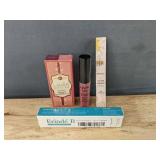 Laura Geller Jelly Balm Hydrating Lip Color Duo, NYX Soft Matte Lip Cream in Light Dusty Rose, Lakern Almost Lipstick in Pink Honey, and Erinde Eye Shadow in Champagne - Brand New