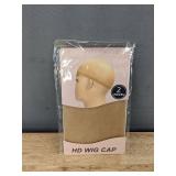 5 Kit.sch Scrunchies & 2pc HD Wig Cap & 16 inch Wig Hair & Hair Brush - Brand New