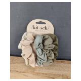 5 Kit.sch Scrunchies & 2pc HD Wig Cap & 16 inch Wig Hair & Hair Brush - Brand New