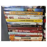 122 DVD Movie Collection - Forrest Gump, Spider-Man 2, The Breakfast Club, Downton Abbey, Gilmore Girls, The Big Bang Theory *C