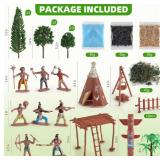 Native American Diorama Figures & Accessories Set - Brand New