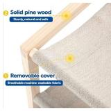 Bedsure Double Wooden Cat Bed - Brand New