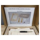 Bedsure Double Wooden Cat Bed - Brand New