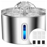 Balimopet BP02 Pet Fountain 74oz Stainless Steel Water Dispenser - Brand New