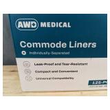 125 AWD Medical Commode Liners 21x16 in - Brand New