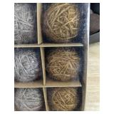 18 Velvet Decorative Ball Ornaments and 15 Rustic Ball Ornaments - Brand New