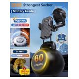 Korhxia Car Phone Holder Mount - 360° Rotation & Upgraded Suction Cup - Brand New