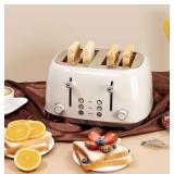 Roter Mond 4-Slice Toaster in Cream - $64.00 Retail - Brand New