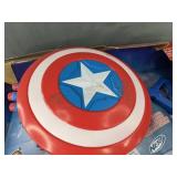 Nerf Captain America Skyshot Blaster & Marvel Spider-Man Venom Glow-In-The-Dark Mask - New