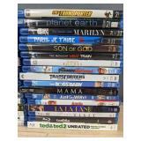 34 Blu-Ray Movie Collection - Hunger Games, Life of Pi, Shaun of the Dead, La La Land, Despicable Me, Elf, The Transporter, Planet Earth, The Boss Baby *C