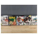 14 PlayStation 2 Games - Madden 06, NBA Live, NHL, Wheel of Fortune, God of War, NASCAR, Guitar Hero *C