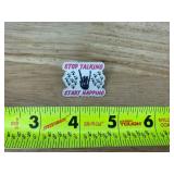 Stop Talking Start Napping Enamel Pin - Brand New