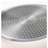 Figmint 7 piece Nonstick Ceramic Coated Aluminum Cookware Set with Champagne Handles, Cream - Brand New