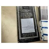 New Shower Curtain with Liner